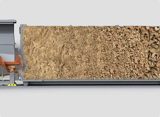 Maximum loose Material Compression