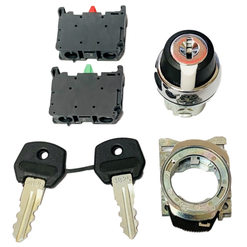3-Position Key Switch, 22mm